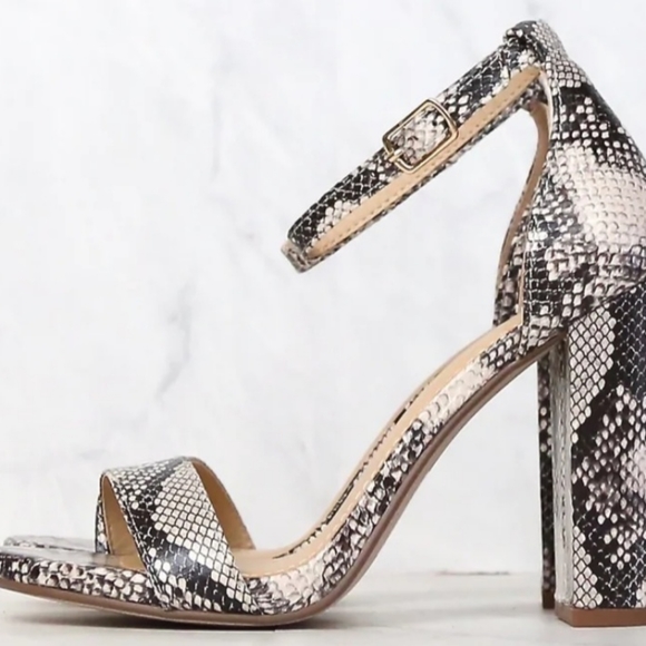 My Delicious Shoes Shoes - My delicious Shoes, open toe, single strap snake print sandles